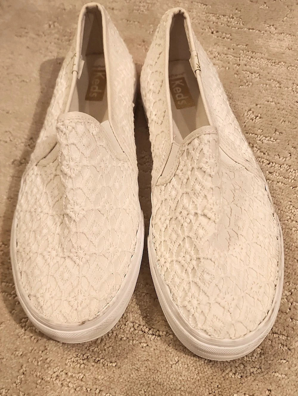 Keds Women's Lace Sneakers White US 8 NWOT